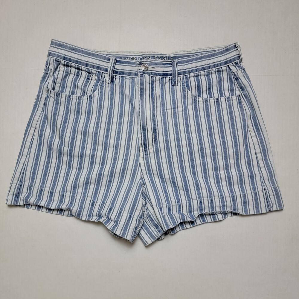 American Eagle Striped Mom Short SZ 12